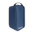 Navy blue portable oxygen concentrator carry bag with zipper and handle