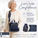 Fit For Inogen Rove 6, Crossbody Bag, Charge in Bag, Mesh panels, Super lightweight, zippered bottom