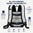 Inogen Rove 6 Lightweight Backpack–Zippered Bottom (Fits Double Battery)–Grey