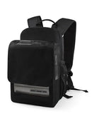 O2TOTES OxyGo Next backpack in black canvas with zippered pockets and mesh panels