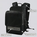 O2TOTES OxyGo Next backpack in black canvas with zippered pockets and mesh panels