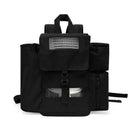 Black Inogen One G3 backpack with mesh ventilation, side pockets, and secure buckle closure