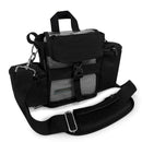 Black Inogen portable oxygen concentrator carry bag with mesh front and adjustable strap