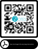 O2TOTES QR code for Inogen G5 carry bag instructions, wearable oxygen supply bags