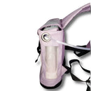 Pink Inogen One G4 portable oxygen concentrator bag with mesh panel and tubing