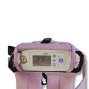 Purple Inogen One G4 backpack with clear display window for portable oxygen concentrator