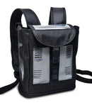Black ventilated Inogen One G3 backpack with wide straps and mesh panels for portable oxygen