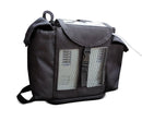 Black Inogen One G3 backpack with mesh panels and side pockets for portable oxygen concentrator
