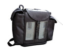 Black Inogen One G3 carry backpack with mesh windows and padded side pockets