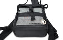 Black mesh portable oxygen concentrator backpack for Inogen One G4 with adjustable straps