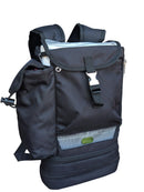 Black O2TOTES Inogen One G3 backpack with multiple pockets and mesh panel for oxygen supply