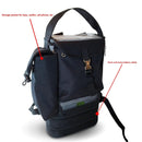 O2TOTES black carry bag with side storage pocket and battery compartment for Inogen One G3